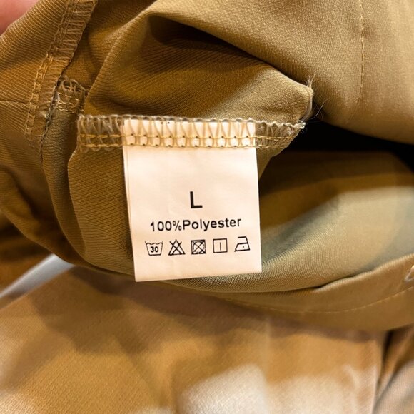 Cargo Pants Women Parachute Baggy Low Waist Zipper Y2K Pants SZ L Grunge Loose - Picture 9 of 11